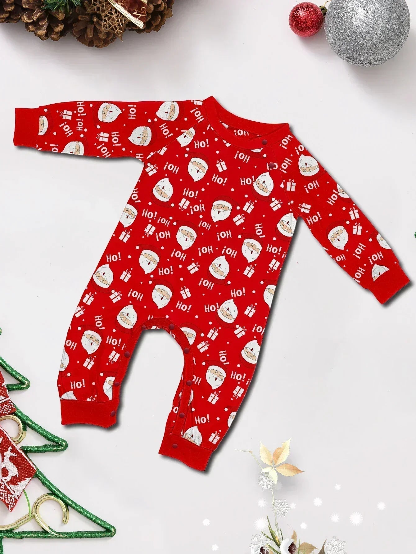 New Christmas Family Look Pajamas Santa Print Mother Father Kids Matching Outfits Cute Loose 2 Pieces Suit Sleepwear Xmas Wear