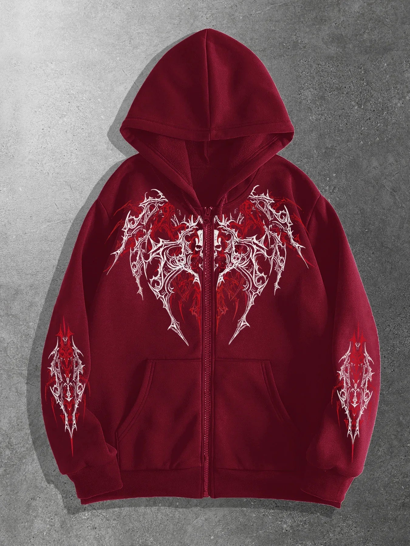 New unisex original print zip-up hoodies stylish streetwear style ideal for casual occasions and perfect for school attire