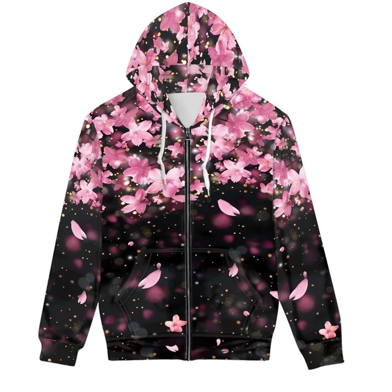Graffiti Tie Dye 3d Graphic Zipper Hoodies Sweatshirts Men Women Unisex Oversized Hoodie Kids Zip Up Streetwear Tracksuits Tops