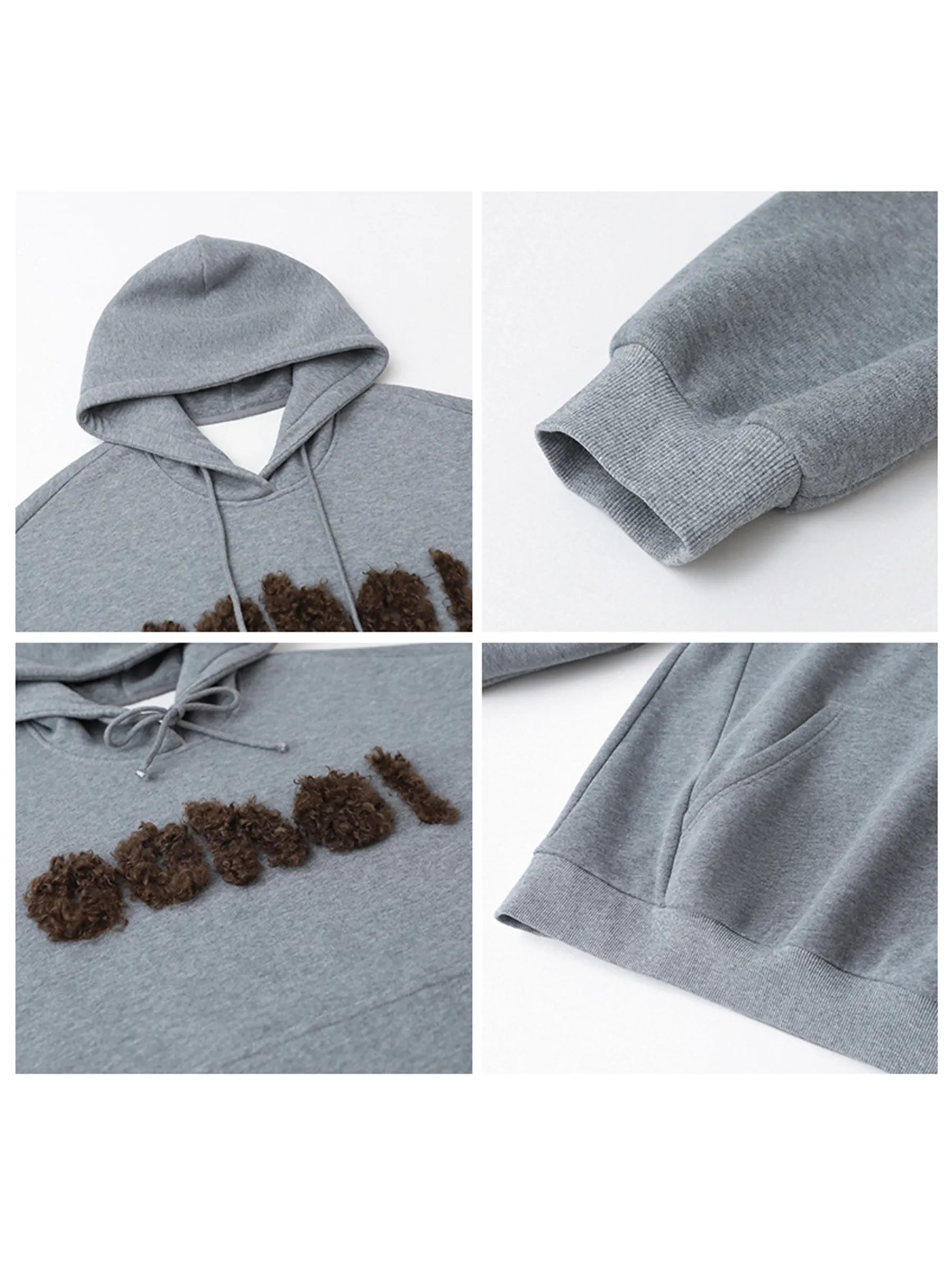 CHIC VEN Fashion Women Sweatshirts Loose Casual New Plush Letter Sticker Hooded Long Sleeved Warm Female Coat Autumn Winter 2025