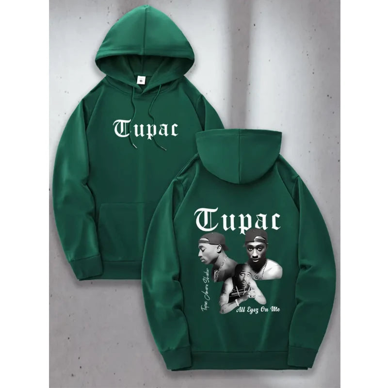 Tupac 2pac Hoodie Men Women Sweatshirt Print Unisex Streetwear Hip Hop Style Autumn Winter Fashion Hip Hop Tops Clothes Male
