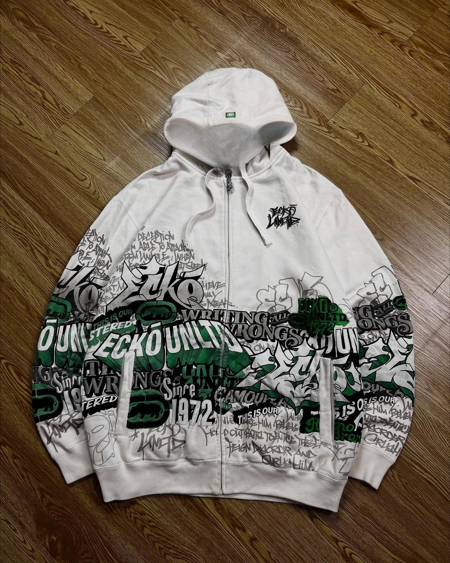Explosions Y2K Hooded sweater Men American Retro Hip-Hop Street Graffiti Unisex Zipper Hoodie Fashion Printed Pattern Sweatshirt