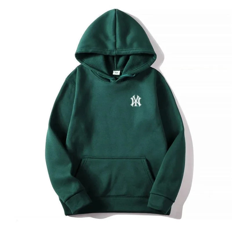 Men's casual fashionable hooded sweatshirt, outdoor sports shirt, printed pullover shirt