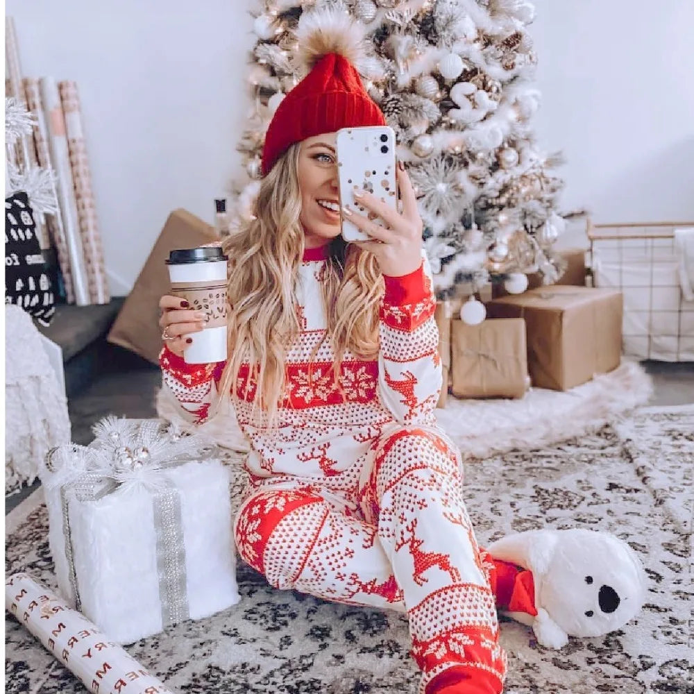Christmas Family Matching Pyjamas Homewear 2 Pieces Suit Adult Kids Sleepwear New Year's Costume Merry Christmas Gift