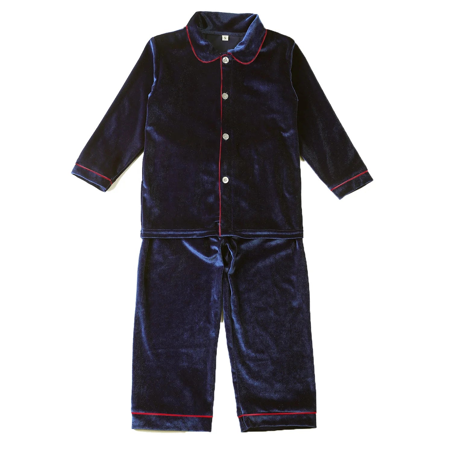 Mudbala Baby Boys Red Velvet Christmas Pyjamas Family Classic Luxury Toddler Girls Sibling Matching Kids Pajamas Set