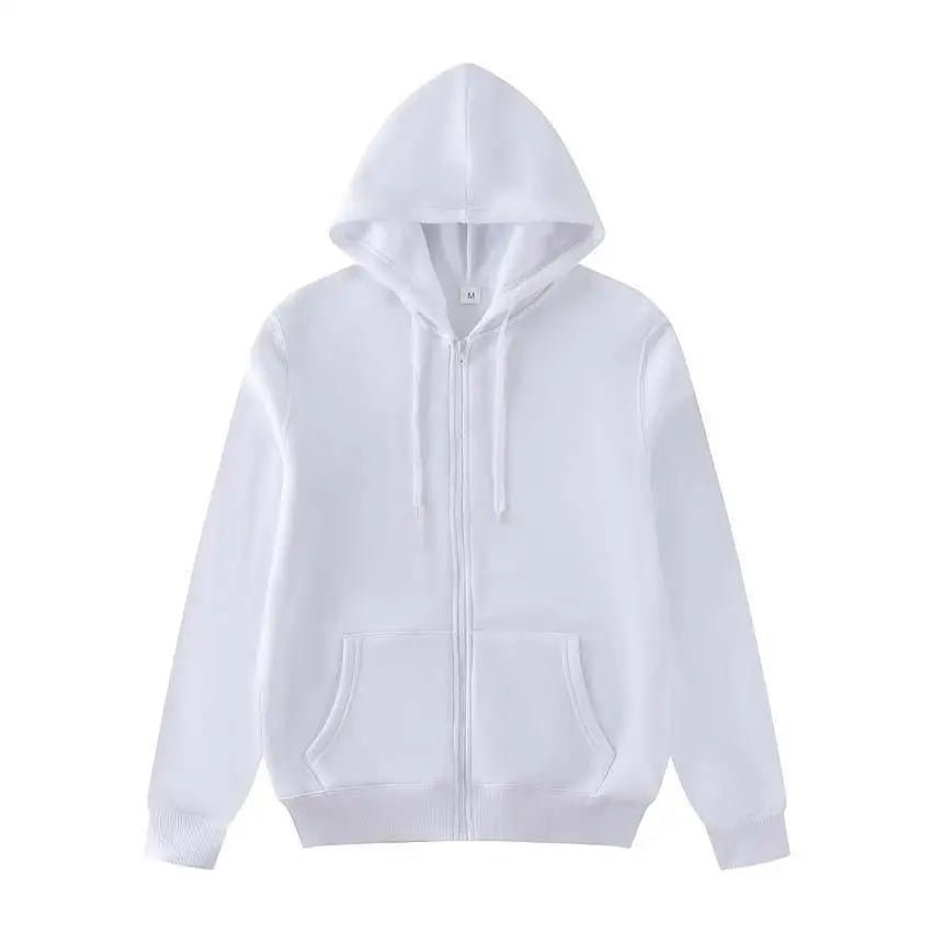 Women Men Oversized Zip Up Hoodie Sports Solid Loose Full Zipper Hooded Sweatshirt Casual Pocket Streetwear Soft Hooded Jacket