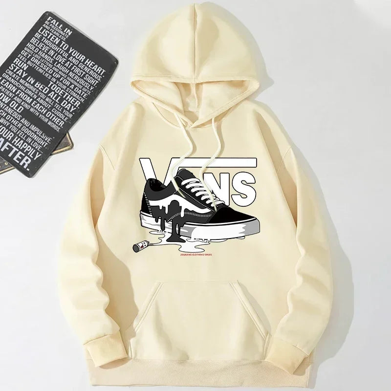 Men Fall Wind Resistant Hooded Top Ribbed Hem & Cuff Drawstring Design Outdoor Camping Daily Wear Hoody