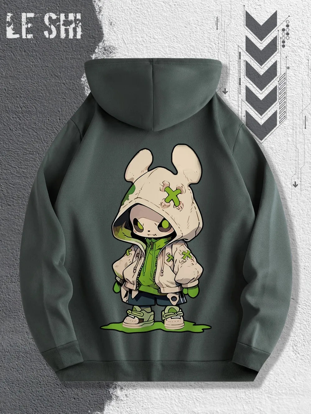 2025 Hot Selling Autumn Men's Trendy Cartoon Character Printed Soft and Comfortable Hoodie Outdoor Urban Street Style Clothing