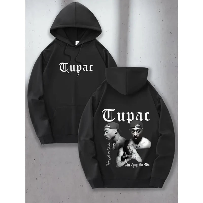 Tupac 2pac Hoodie Men Women Sweatshirt Print Unisex Streetwear Hip Hop Style Autumn Winter Fashion Hip Hop Tops Clothes Male