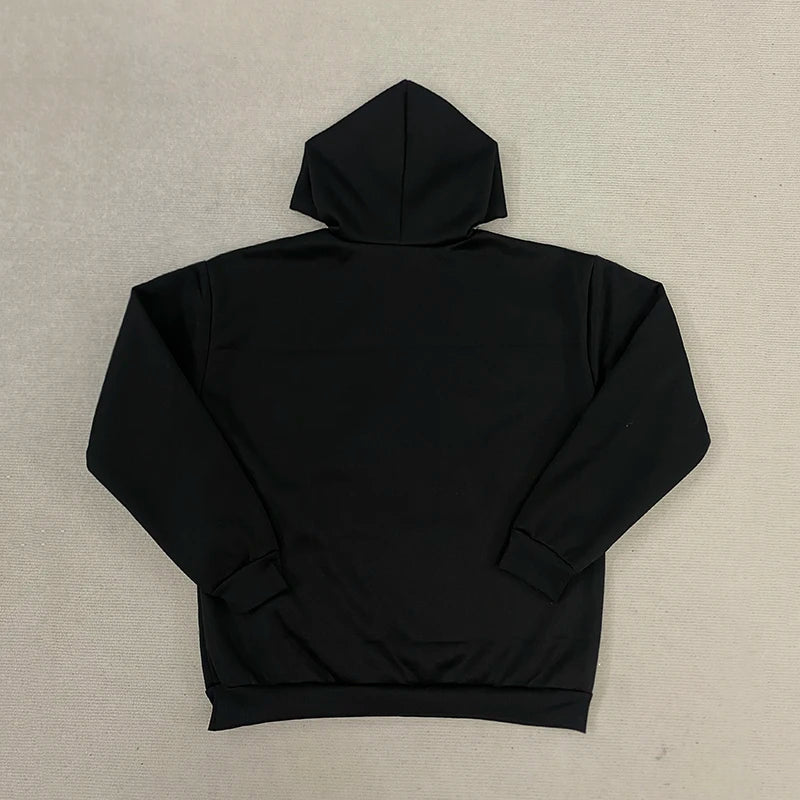 Men's Spring Retro Hoodie Loose Fit Letter Print Fashion Street Punk Top American Style