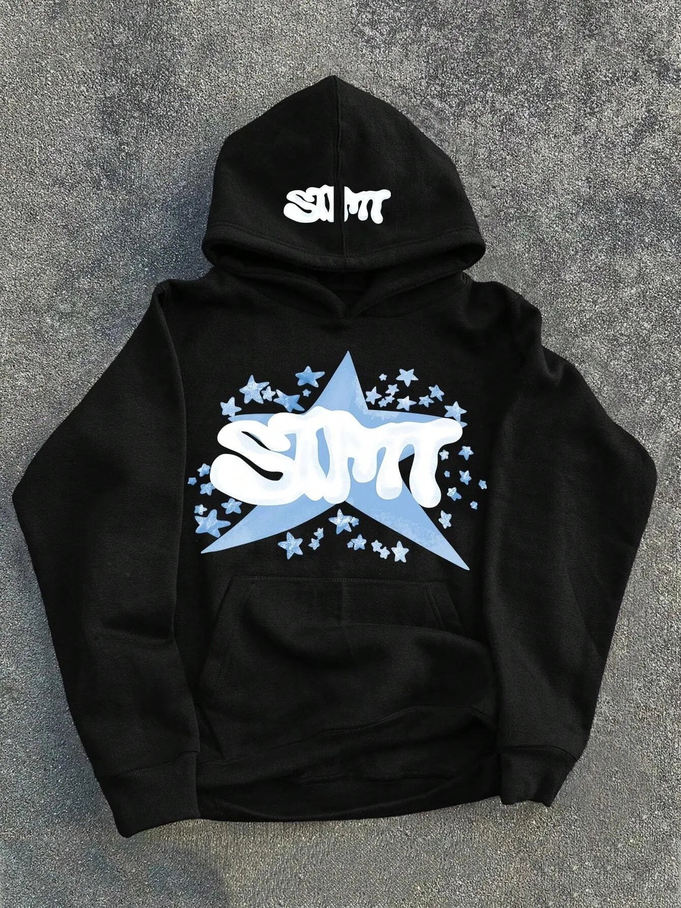 The new men's hooded sweatshirt for Spring and Autumn 2025 is casual fashionable and comfortable with 3D star pattern printing