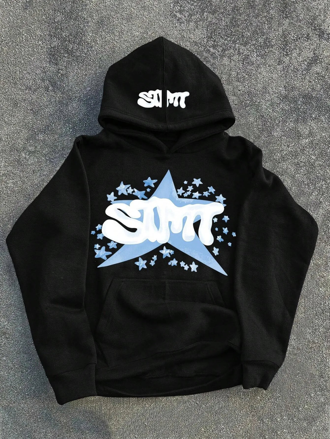 The new men's hooded sweatshirt for Spring and Autumn 2025 is casual fashionable and comfortable with 3D star pattern printing