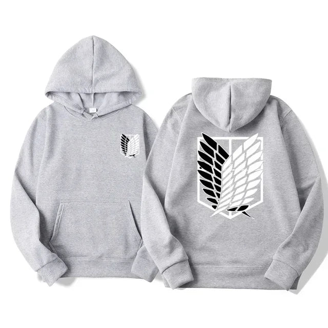 Japan Anime Attack on Titan Men Hoodies Spring Autumn Hip Hop Casual Pullover Top Hoodie Fashion Sweatshirts Jogging Sportswear
