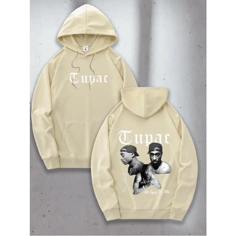 Tupac 2pac Hoodie Men Women Sweatshirt Print Unisex Streetwear Hip Hop Style Autumn Winter Fashion Hip Hop Tops Clothes Male