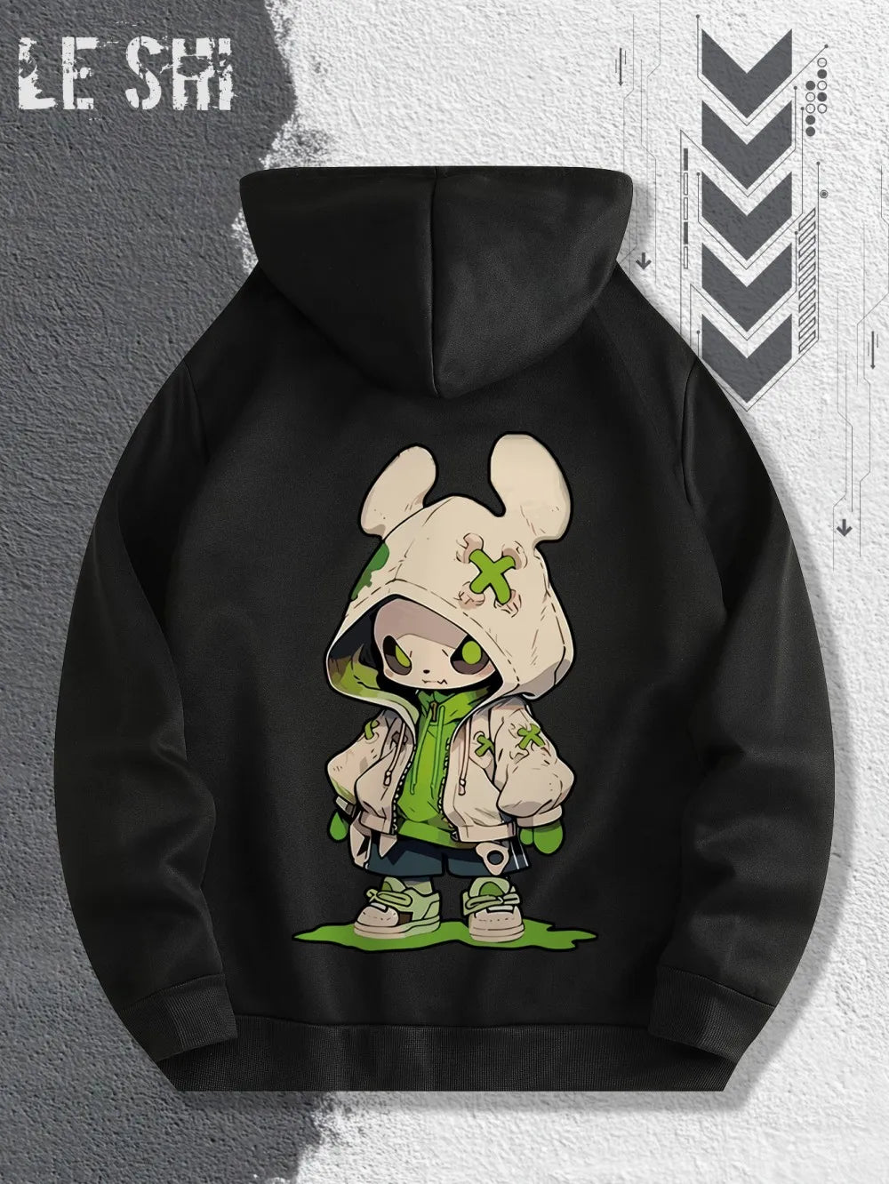 2025 Hot Selling Autumn Men's Trendy Cartoon Character Printed Soft and Comfortable Hoodie Outdoor Urban Street Style Clothing
