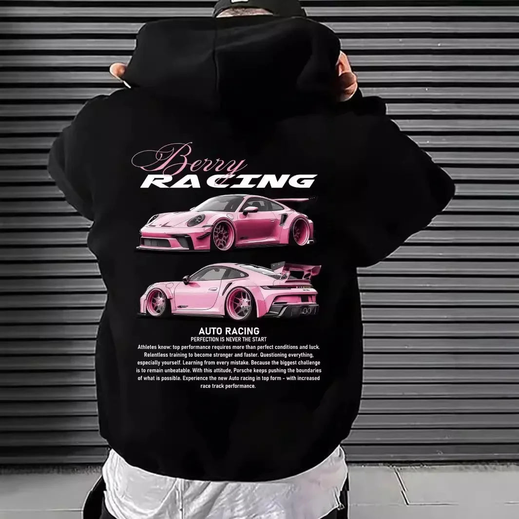 Men's Casual Double-Sided Printed Hoodie Street Comfortable Loose Casual Clothing Autumnandwinter Adult Personalityhip-hop Style