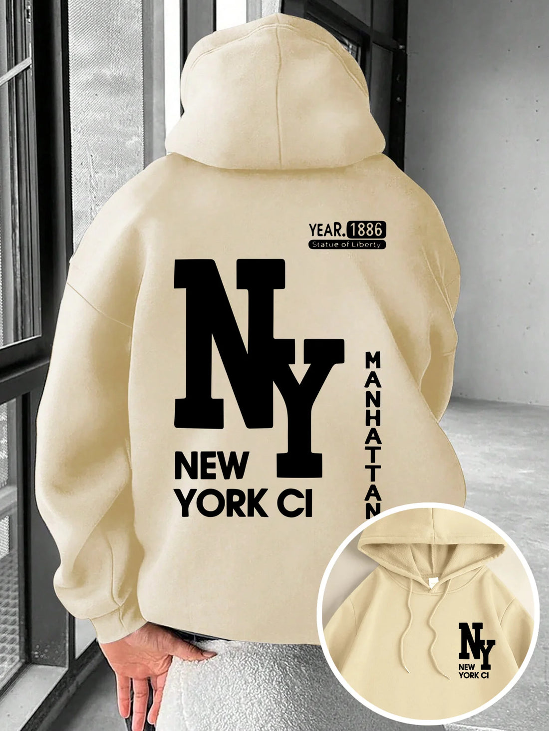 New Men's Autumn Fashion Letter Printed Soft and Comfortable Hoodie Outdoor Street Style Clothing