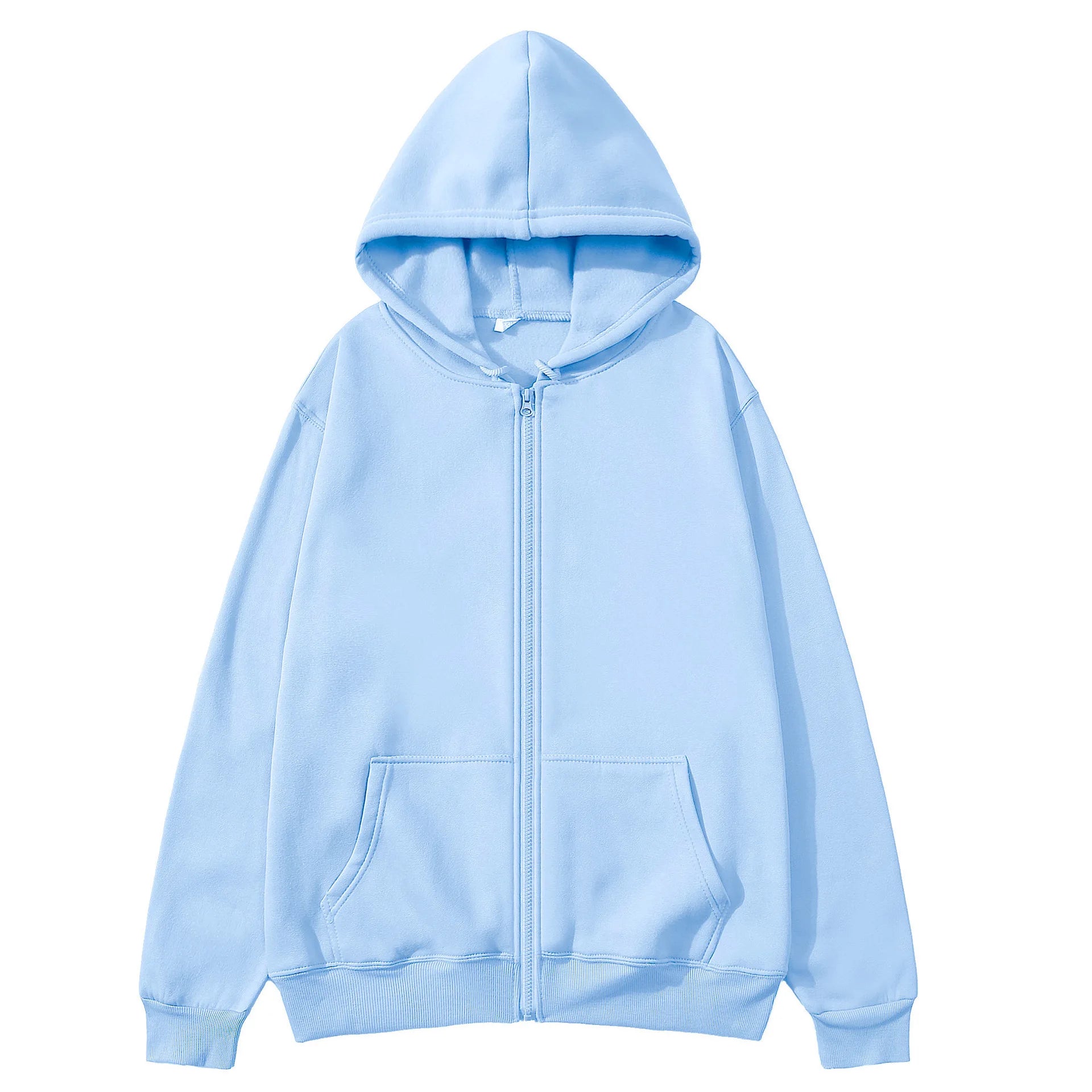Women Fleece Zip Up Hoodies Running Sports Sweatshirts Fashion Female Classic Casual Zipper Jackets Y2k Hip Hop Streetwear