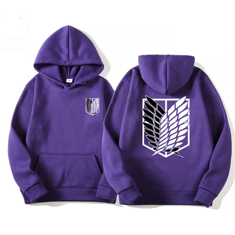 Attack on Titan Men's Hoodie Anime Hoodies Men and Women Streetwear Pullover Harajuku Shingeki No Kyojin Hoodies Sweatshirt