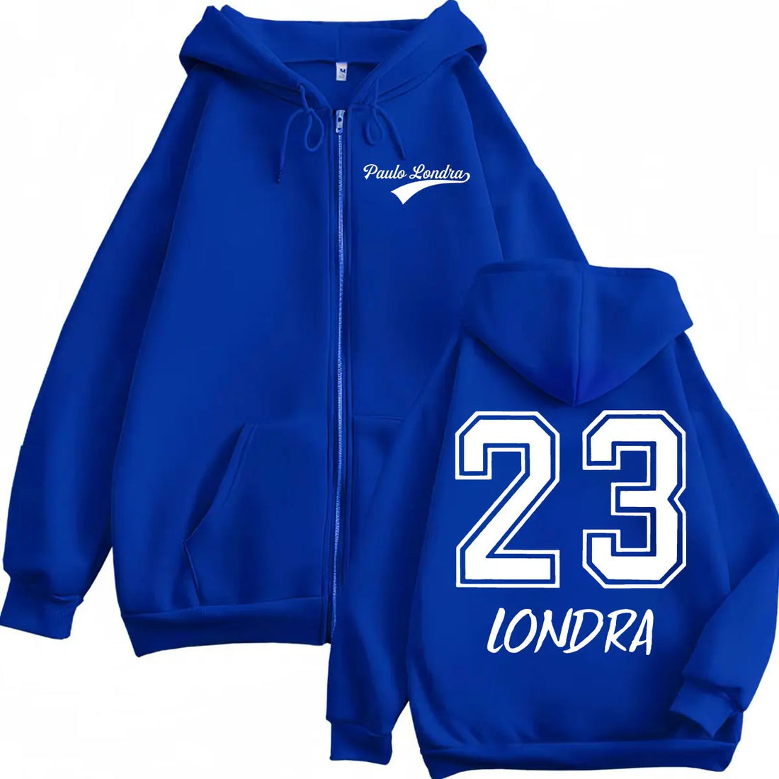 Rapper Paulo Londra Merch Zipper Hoodies Men Women Clothing Harajuku Hip Hop Zip Up Pullovers Fashion Casual Hooded Sweatshirts