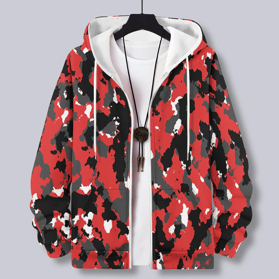Camouflage 3d Print Zipper Hoodies Sweatshirts Men Women Unisex Hooded Oversized Hoodie Zip Up Sweatshirts Tracksuits