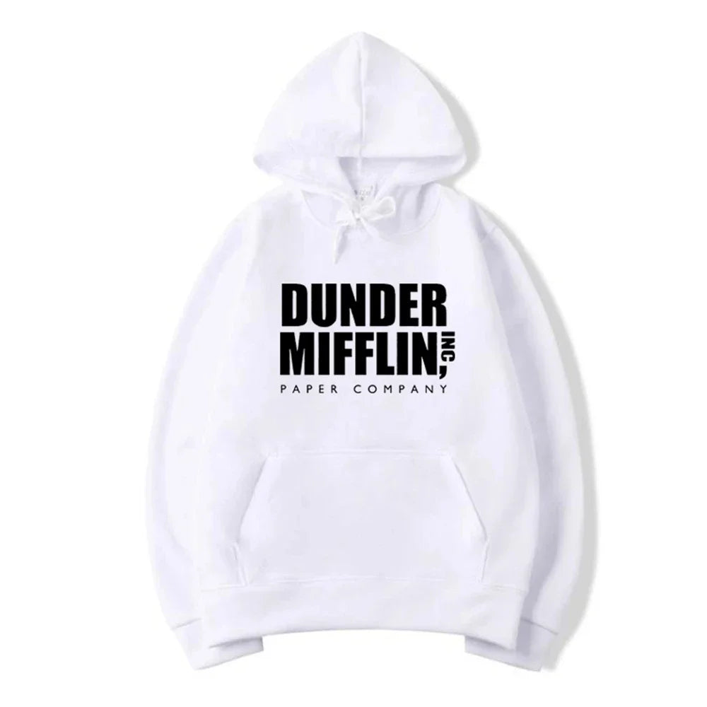 The Office Dunder Mufflin INC Paper Hoodie Dwight Schrute Sweatshirt Soft Comfortable Men Women Casual Pullover Hooded Sweater
