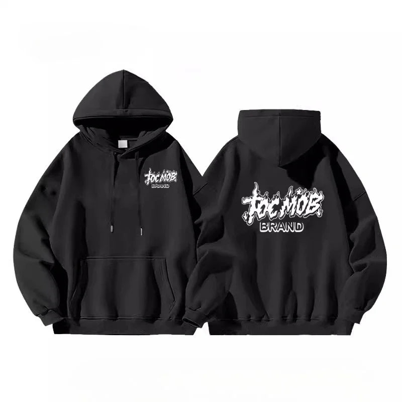 BRAND American High Street Style Men Women Hoodie Outdoor Casual Sports Hip-hop Versatile Autumn Winter Couple Adult Sweatshirt