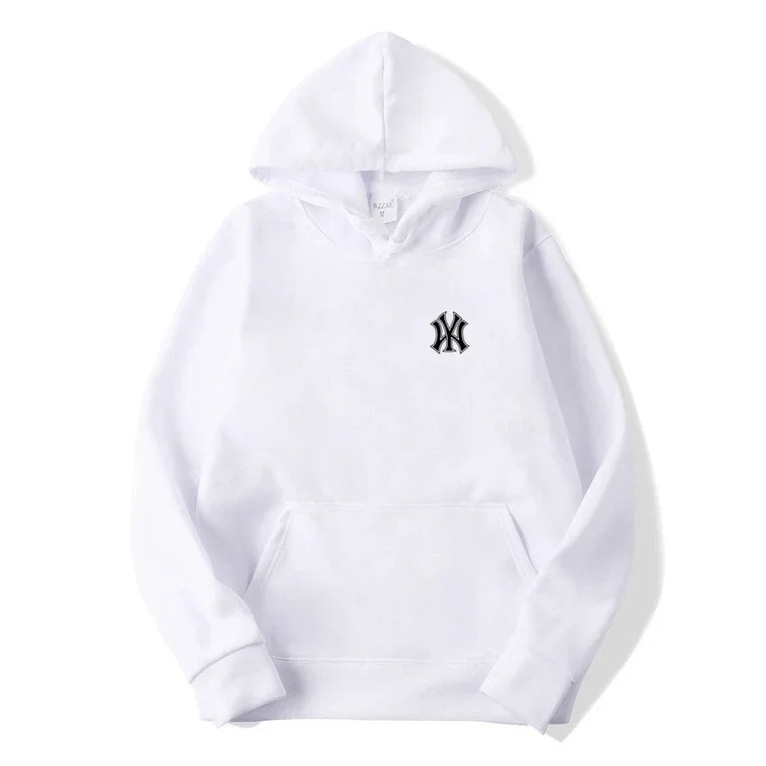 Men's casual fashionable hooded sweatshirt, outdoor sports shirt, printed pullover shirt