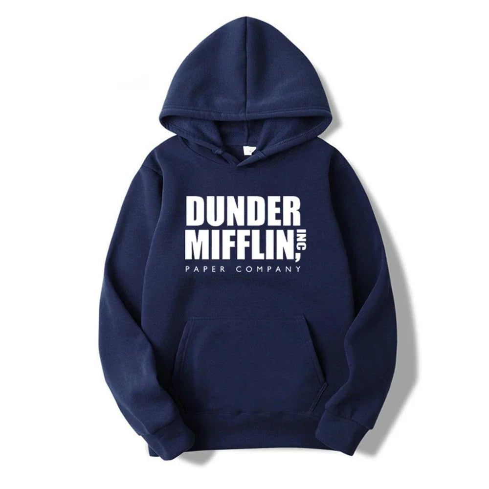 The Office Dunder Mufflin INC Paper Hoodie Dwight Schrute Sweatshirt Soft Comfortable Men Women Casual Pullover Hooded Sweater
