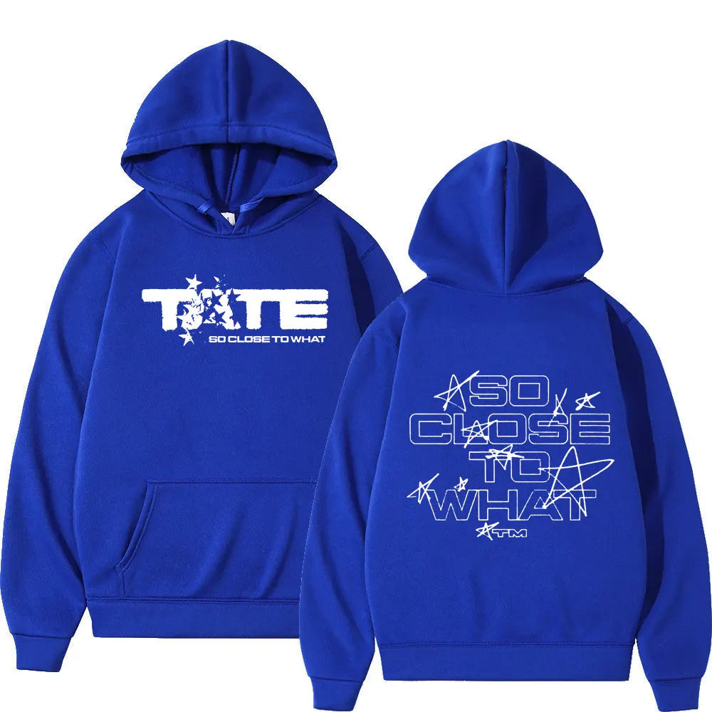 Men Women Clothing Long Sleeve Hooded Sweatshirts Tate McRae So Close To What Album Hoodies Fleece Vintage Oversized Pullovers