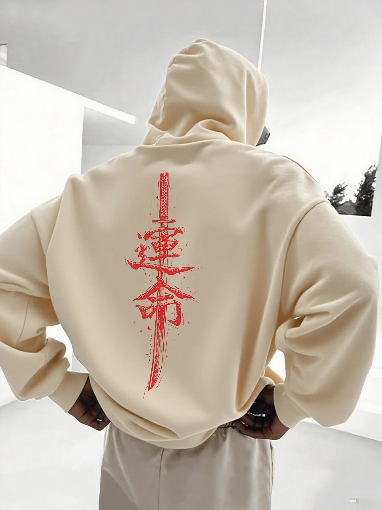 Korean-style Chinese-pattern Men Women Hoodie Outdoor Street Trend Casual Sports Hip-hop Spring Autumn Winter Sweatshirt Clothes