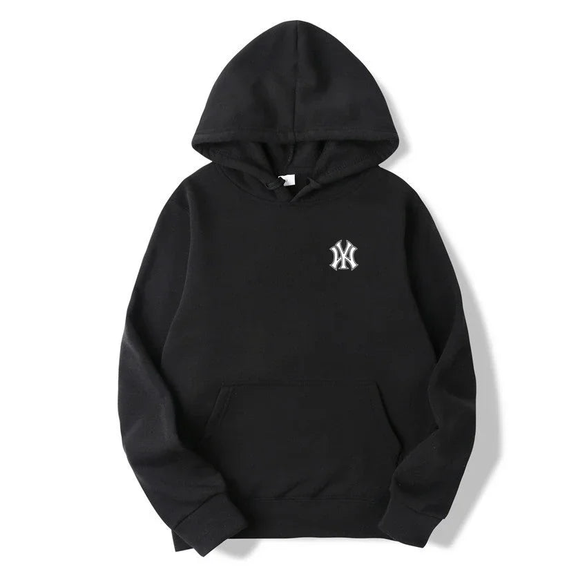 Men's casual fashionable hooded sweatshirt, outdoor sports shirt, printed pullover shirt