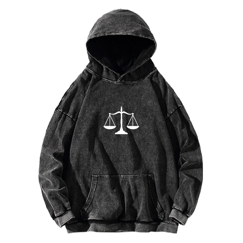 Daily Casual Vintage Washed Pullover Hoodie Y2K Harajuku Fushiguro Toji Graphic Loose Gothic Retro Anime Streetwear Hoodie Top