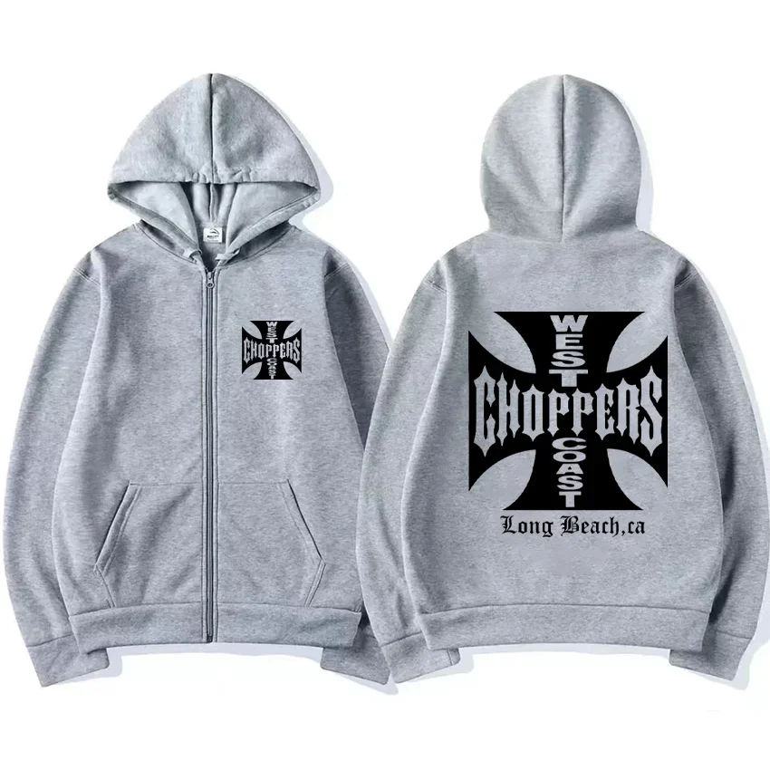 Paul Walker shirt West Coast Choppers retro printed hoodie men's fashion top hip-hop jacket zipper jacket hot selling streetwear