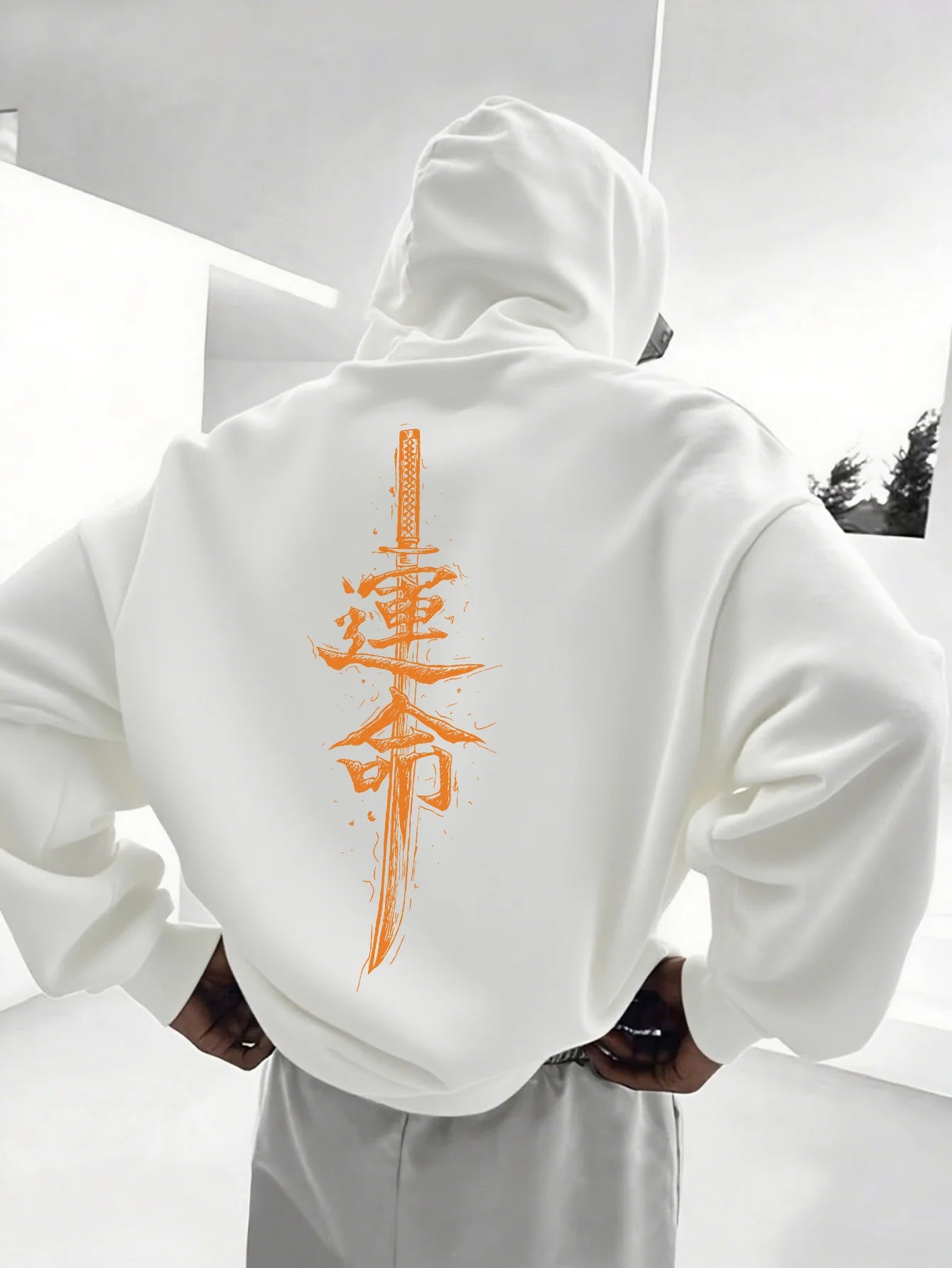 Korean-style Chinese-pattern Men Women Hoodie Outdoor Street Trend Casual Sports Hip-hop Spring Autumn Winter Sweatshirt Clothes