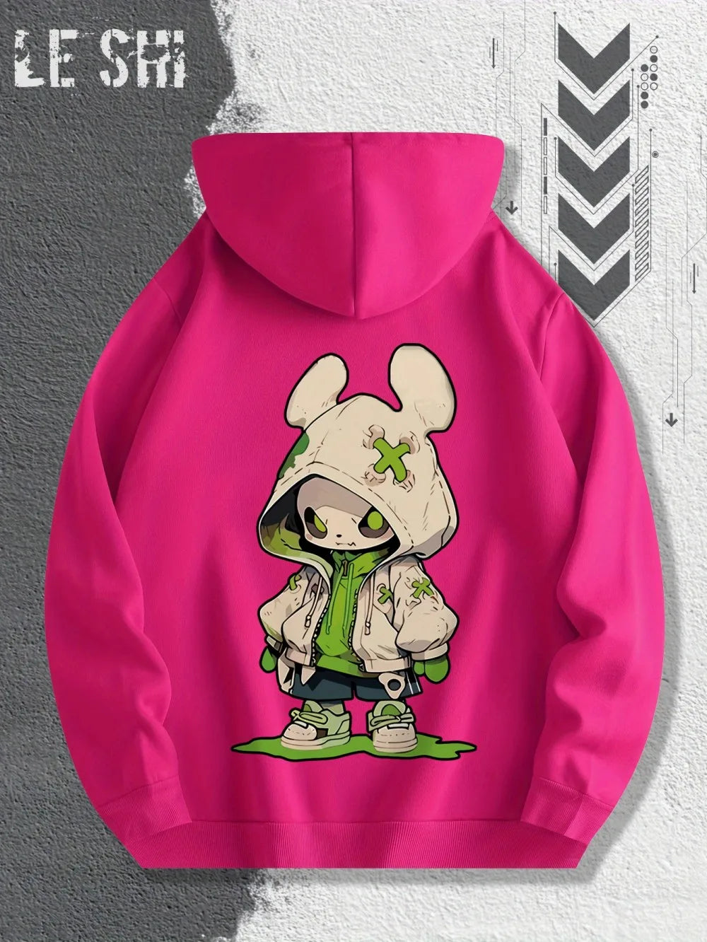 2025 Hot Selling Autumn Men's Trendy Cartoon Character Printed Soft and Comfortable Hoodie Outdoor Urban Street Style Clothing