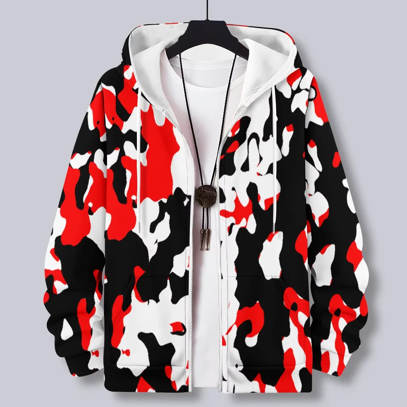 Camouflage 3d Print Zipper Hoodies Sweatshirts Men Women Unisex Hooded Oversized Hoodie Zip Up Sweatshirts Tracksuits