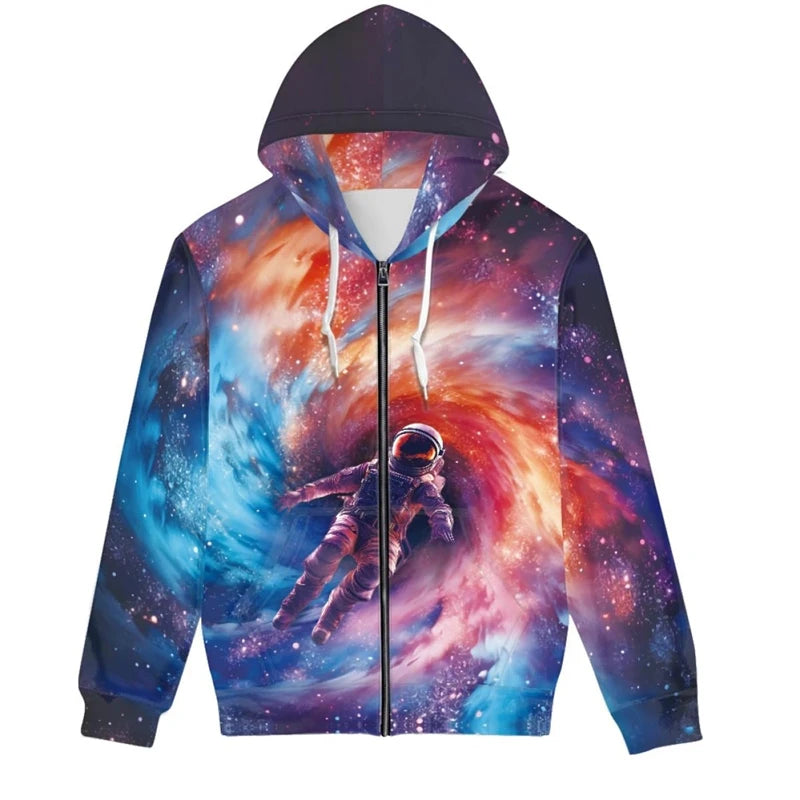 Graffiti Tie Dye 3d Graphic Zipper Hoodies Sweatshirts Men Women Unisex Oversized Hoodie Kids Zip Up Streetwear Tracksuits Tops