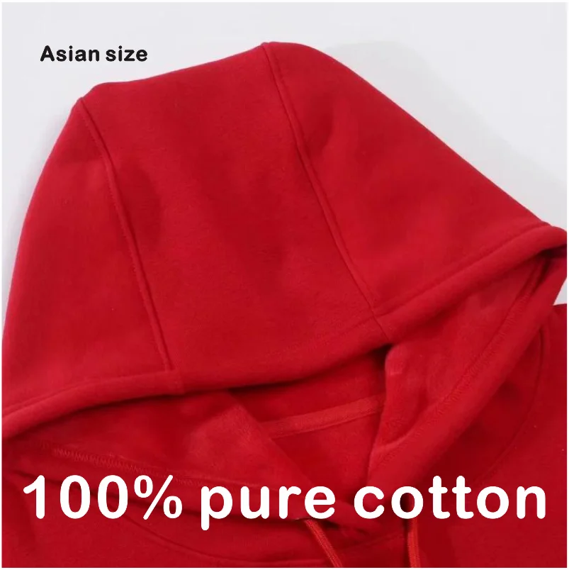 Customized Hooded Sweatshirt With LOGO Printing Embroidery Personalized Photos Casual 100% Pure Cotton And Plush Thick Pullover
