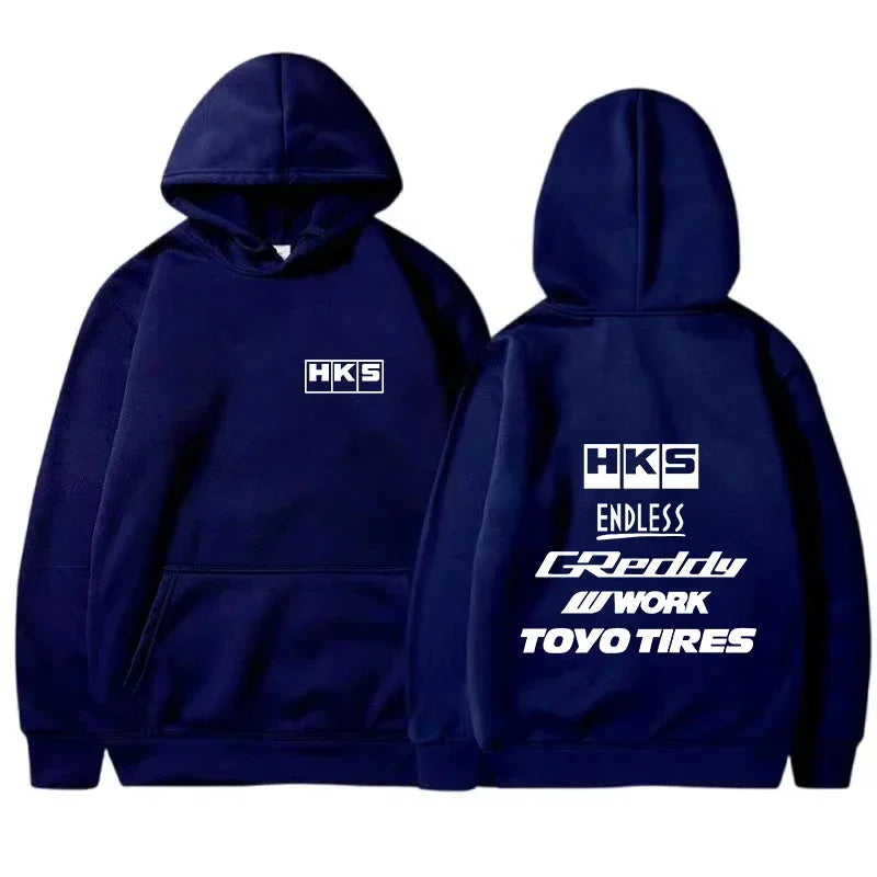 2026 Men Fashion Cool Hoodie Japan JDM Modified Car HKS ENDLESS Hoody Men Women Vintage Casual Sweatshirt Long Sleeve Pullovers