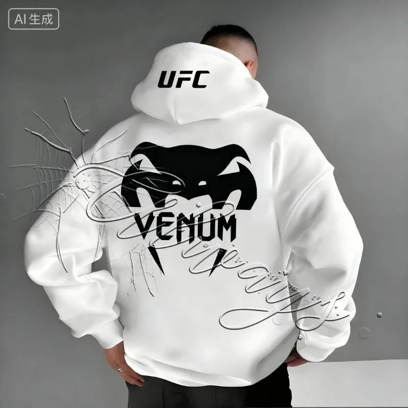 2026 New Design UFC MMA Men's and Women's Sports Fitness Fighting Training Hoodie Fashionable Retro Casual Boxing Jujutsu Hoodie