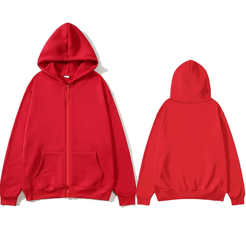 Women Fleece Zip Up Hoodies Running Sports Sweatshirts Fashion Female Classic Casual Zipper Jackets Y2k Hip Hop Streetwear