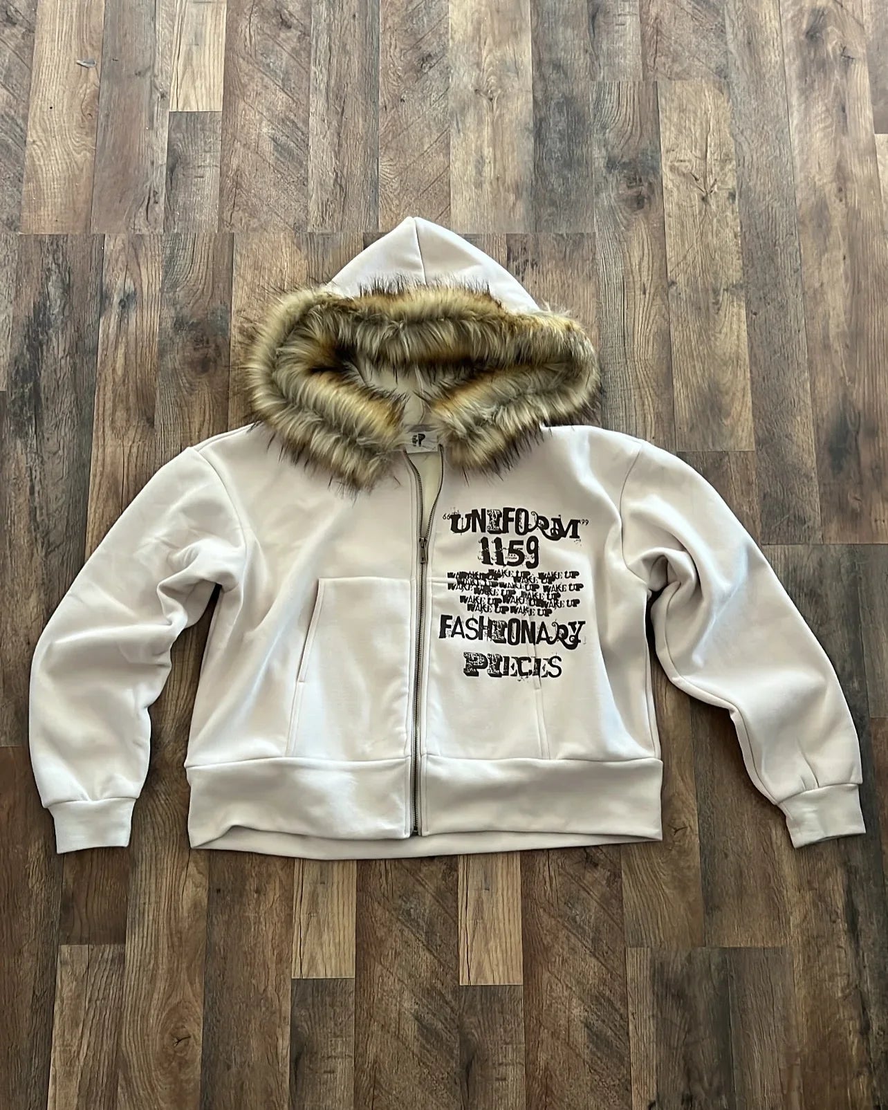 Y2K MMA Lint Sweatshirt Gothic Vintage Pattern Oversized Hooded ZipUp Sweatshirt Trend Men Women Fashion Casual Streetwear