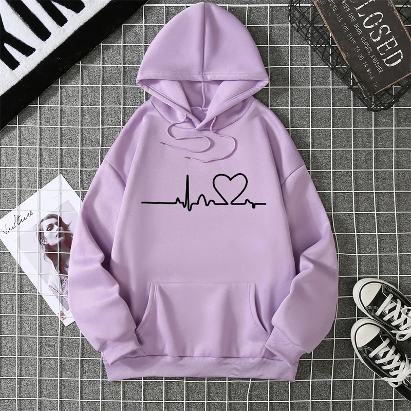 2025 Winter New Women's Hoodie High Street Unisex style Double Pockets Sweatshirts Outerwear Plus-Size Women's Clothing CYXX247