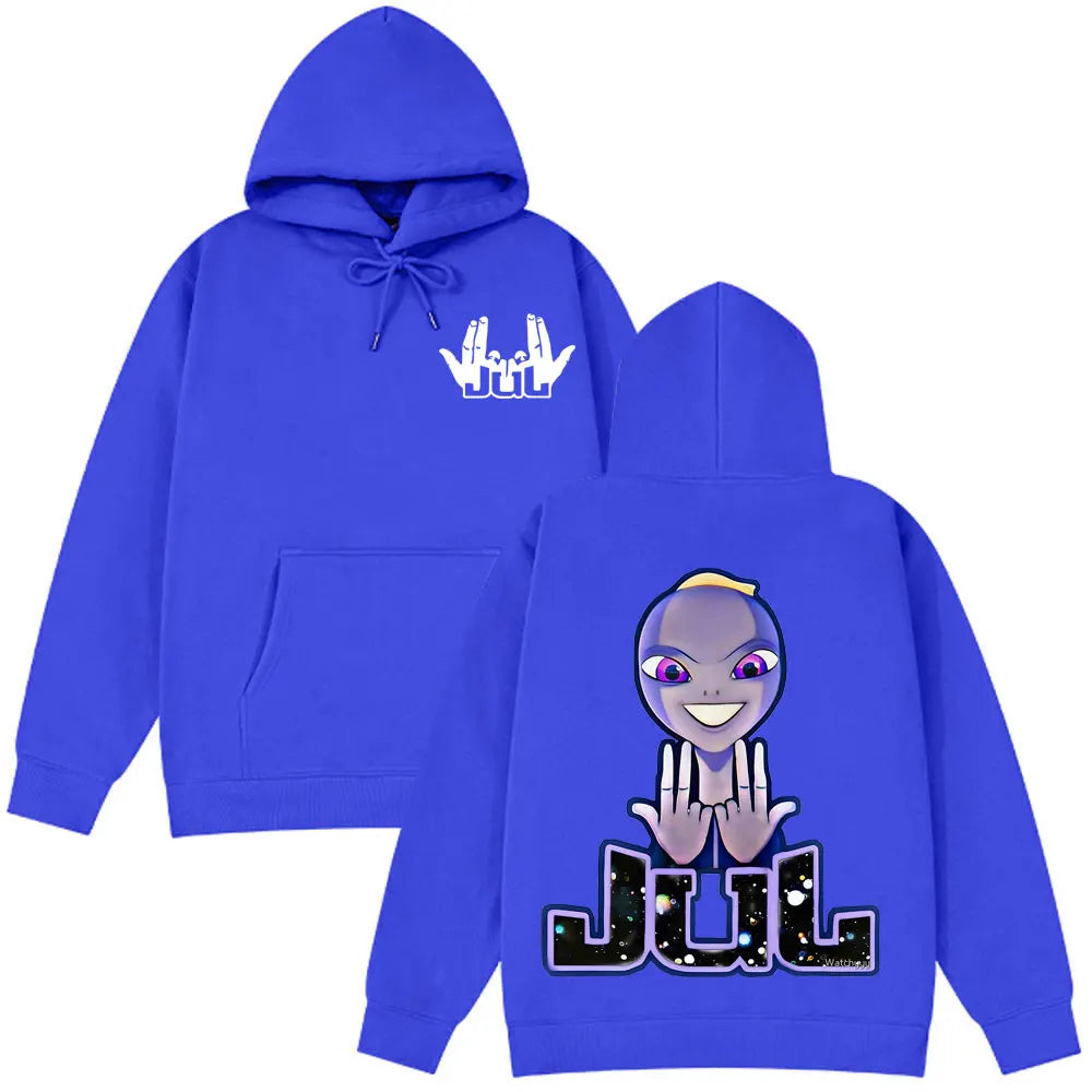 Jul French Rapper Album Merch Hoodie Men woman Loose Clothing Hip-hop Sweatshirt Long sleeves Unisex Fashion Design Pullover