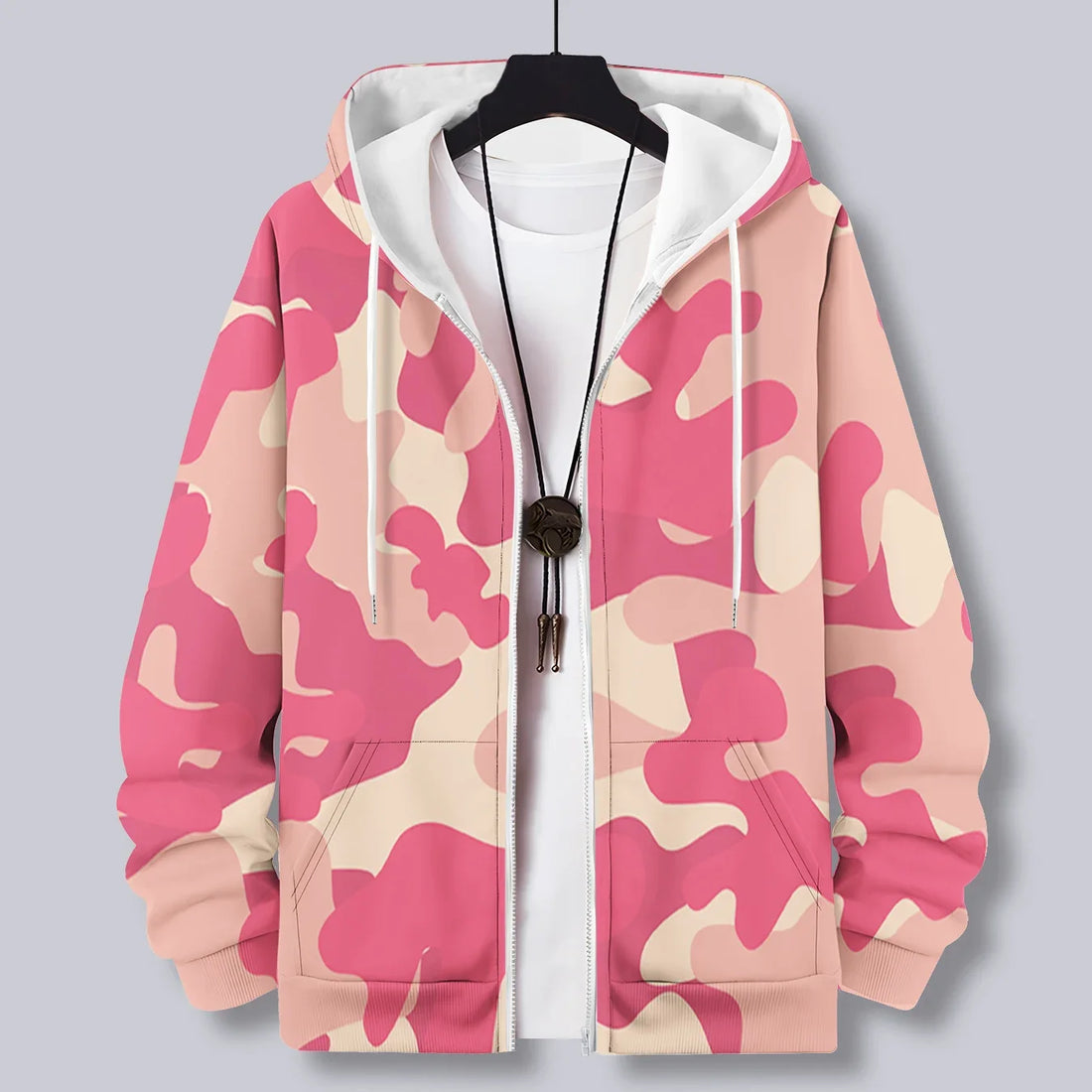 Camouflage 3d Print Zipper Hoodies Sweatshirts Men Women Unisex Hooded Oversized Hoodie Zip Up Sweatshirts Tracksuits