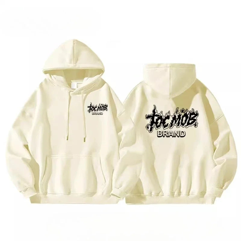 BRAND American High Street Style Men Women Hoodie Outdoor Casual Sports Hip-hop Versatile Autumn Winter Couple Adult Sweatshirt