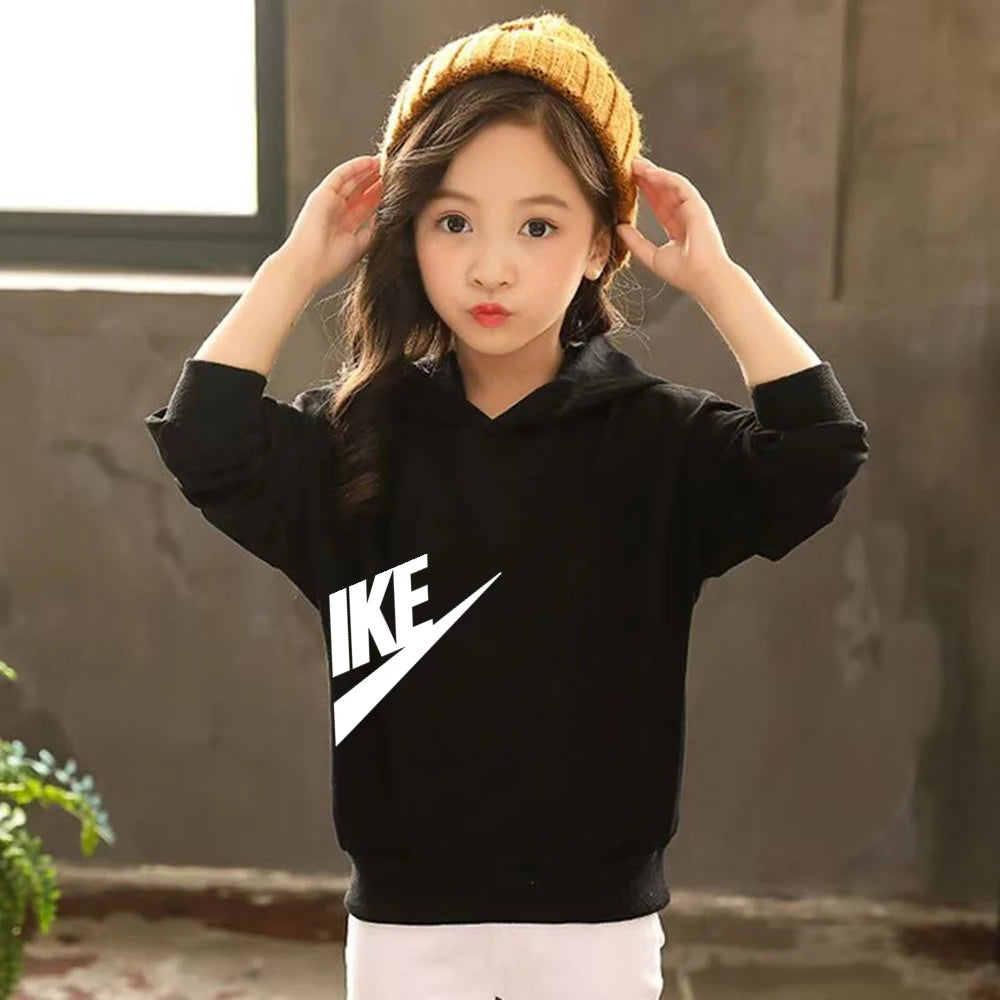 Children 3-12 Years Old Autumn Hoodie Long-sleeved Boys Girls Toddler Sports Coat Top+Pants Stylish Casual Sweatshirt Set
