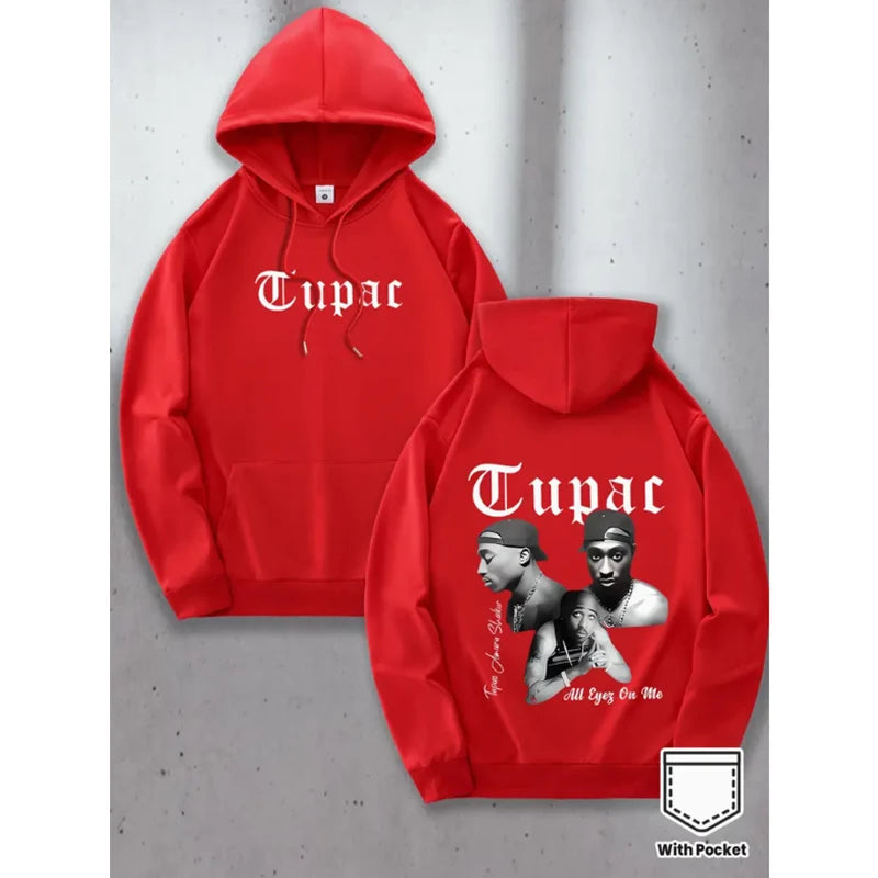Tupac 2pac Hoodie Men Women Sweatshirt Print Unisex Streetwear Hip Hop Style Autumn Winter Fashion Hip Hop Tops Clothes Male
