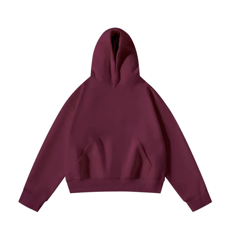 New Arrival Spring & Autumn Short Couple Hoodies for Men and Women - High Weight Pullover Hoodie B255-FW228